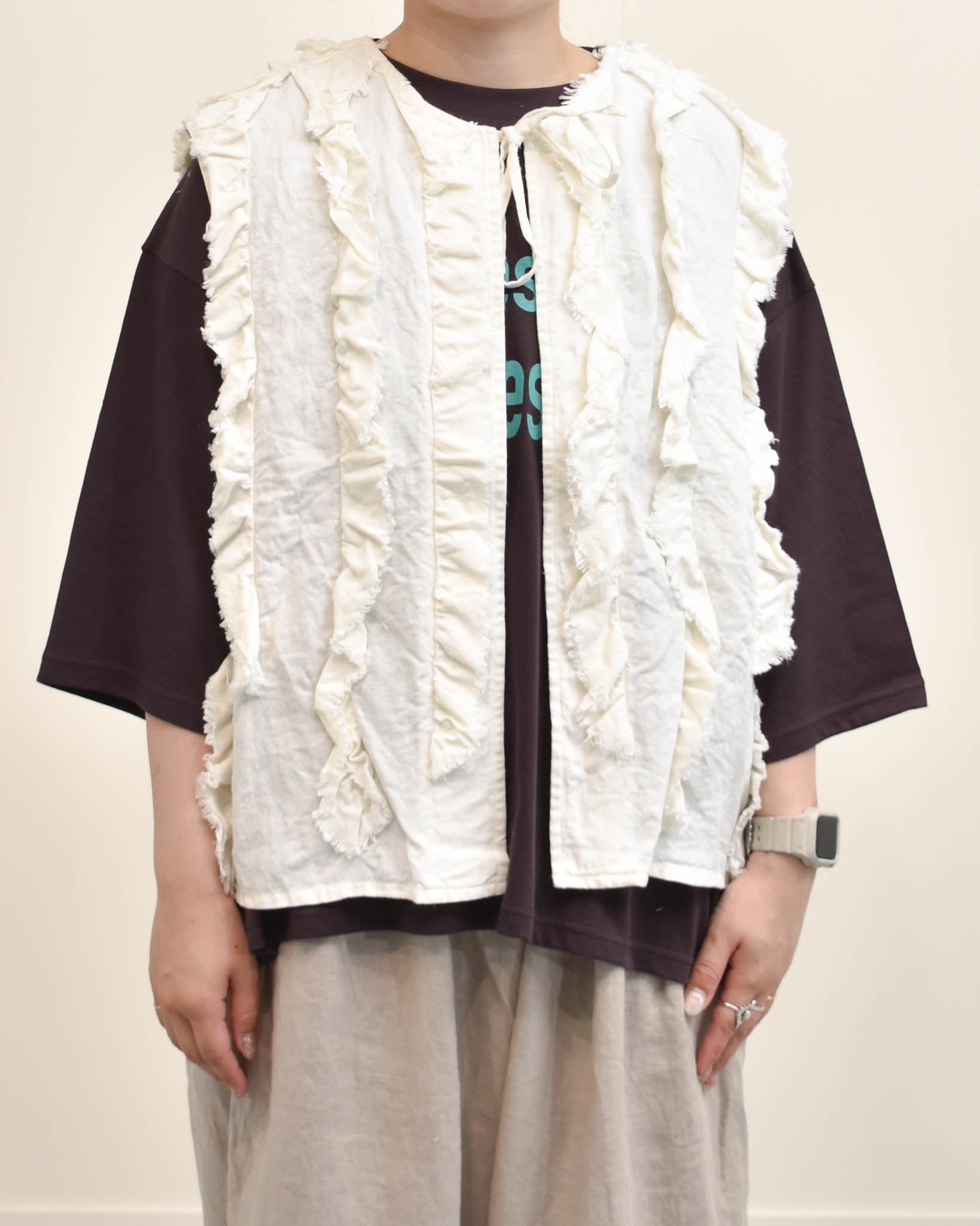 FRENCH Bleu別注】Gauze# リネンビビアンベスト | FRENCH Bleu .rooms
