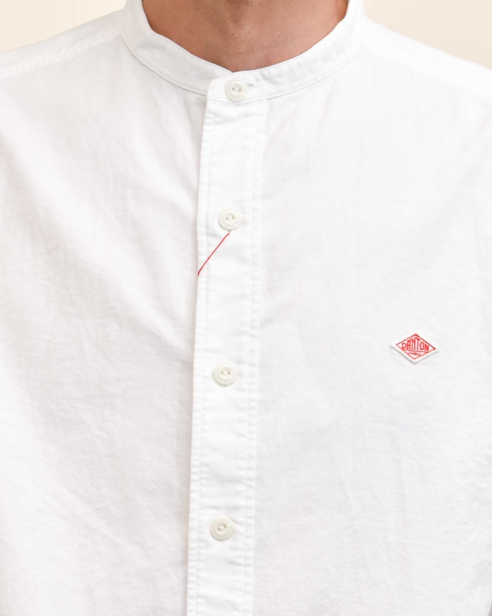 DANTON オックスバンドカラーシャツ MENS | FRENCH Bleu .rooms