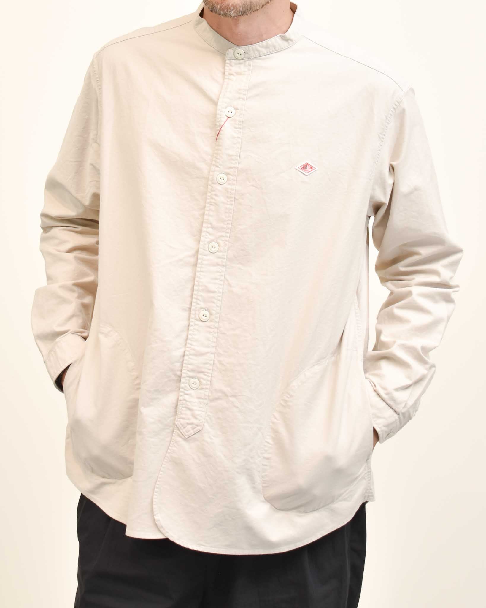 DANTON オックスバンドカラーシャツ MENS | FRENCH Bleu .rooms