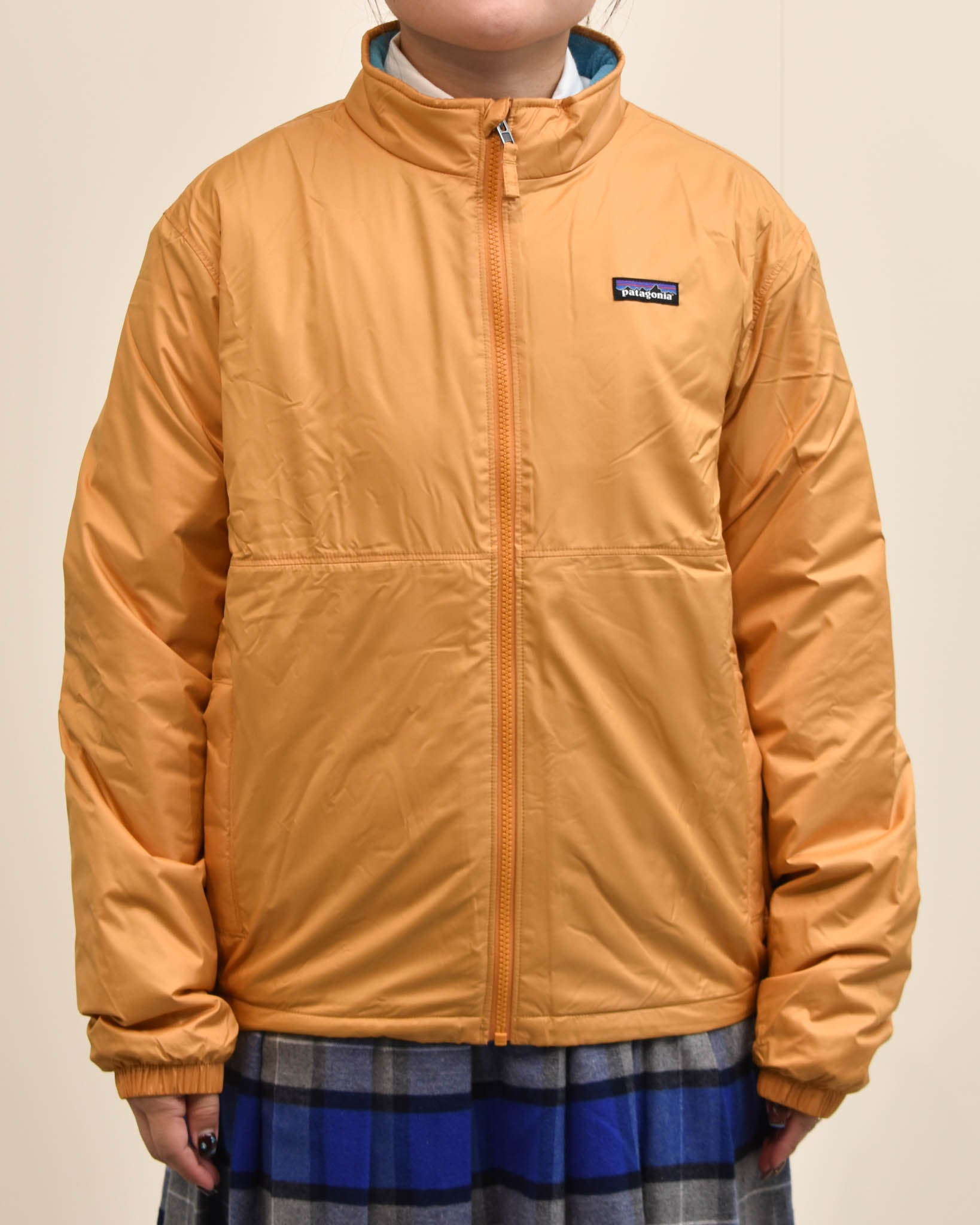 Patagonia キッズラインドウィンドブレーカージャケット | FRENCH Bleu
