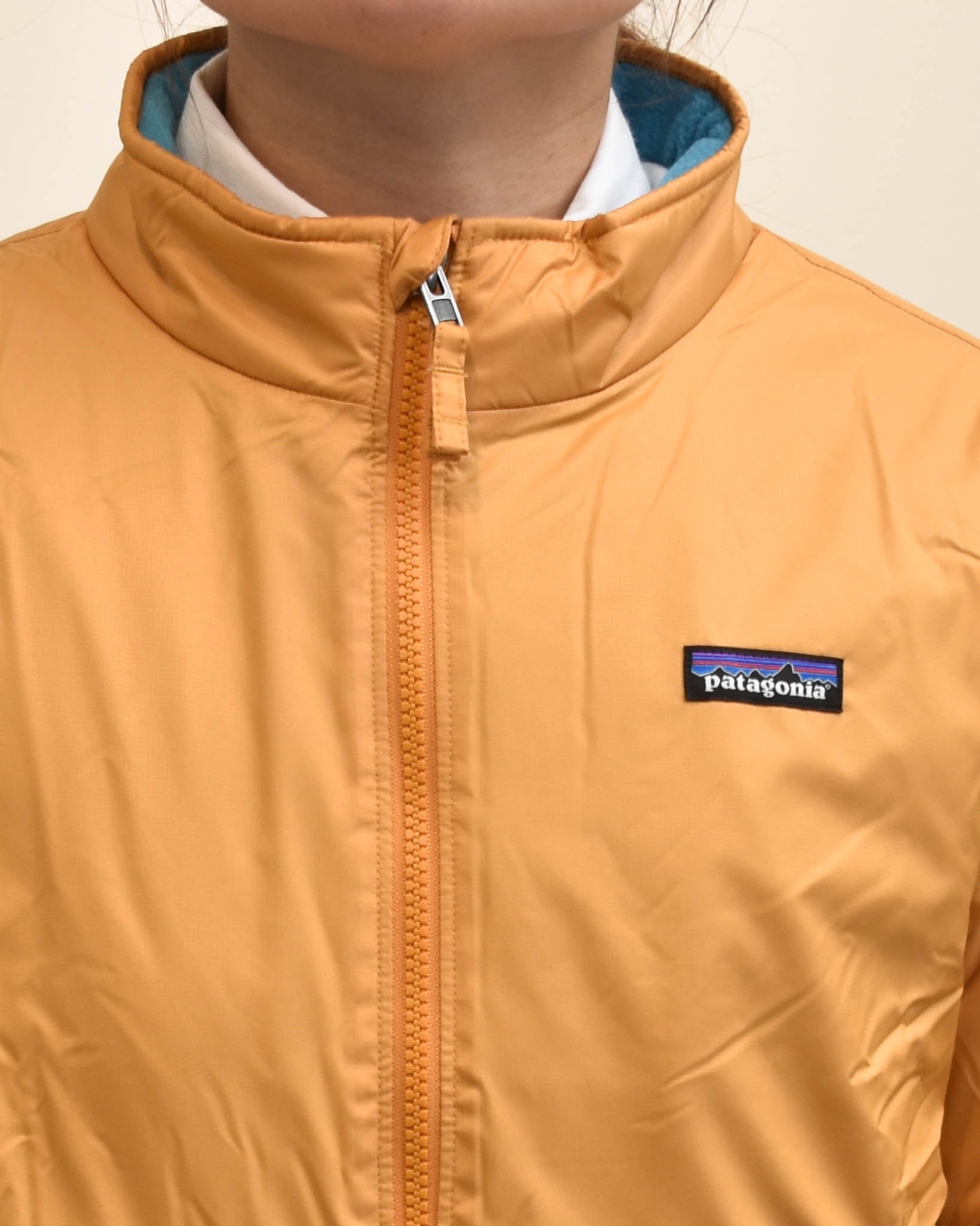 Patagonia キッズラインドウィンドブレーカージャケット | FRENCH Bleu