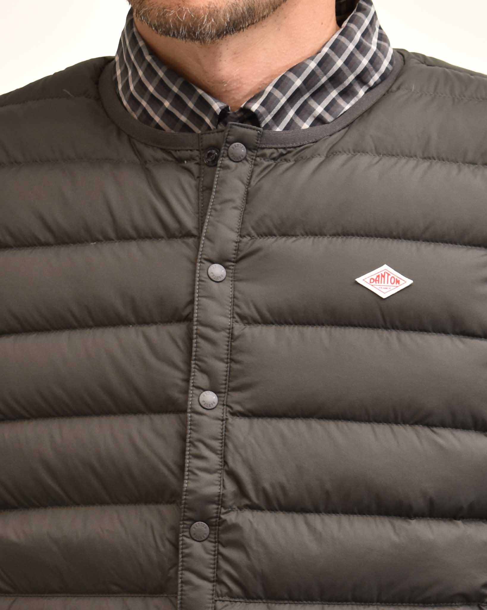 DANTON インナーダウンクルーネックベスト MENS | FRENCH Bleu .rooms