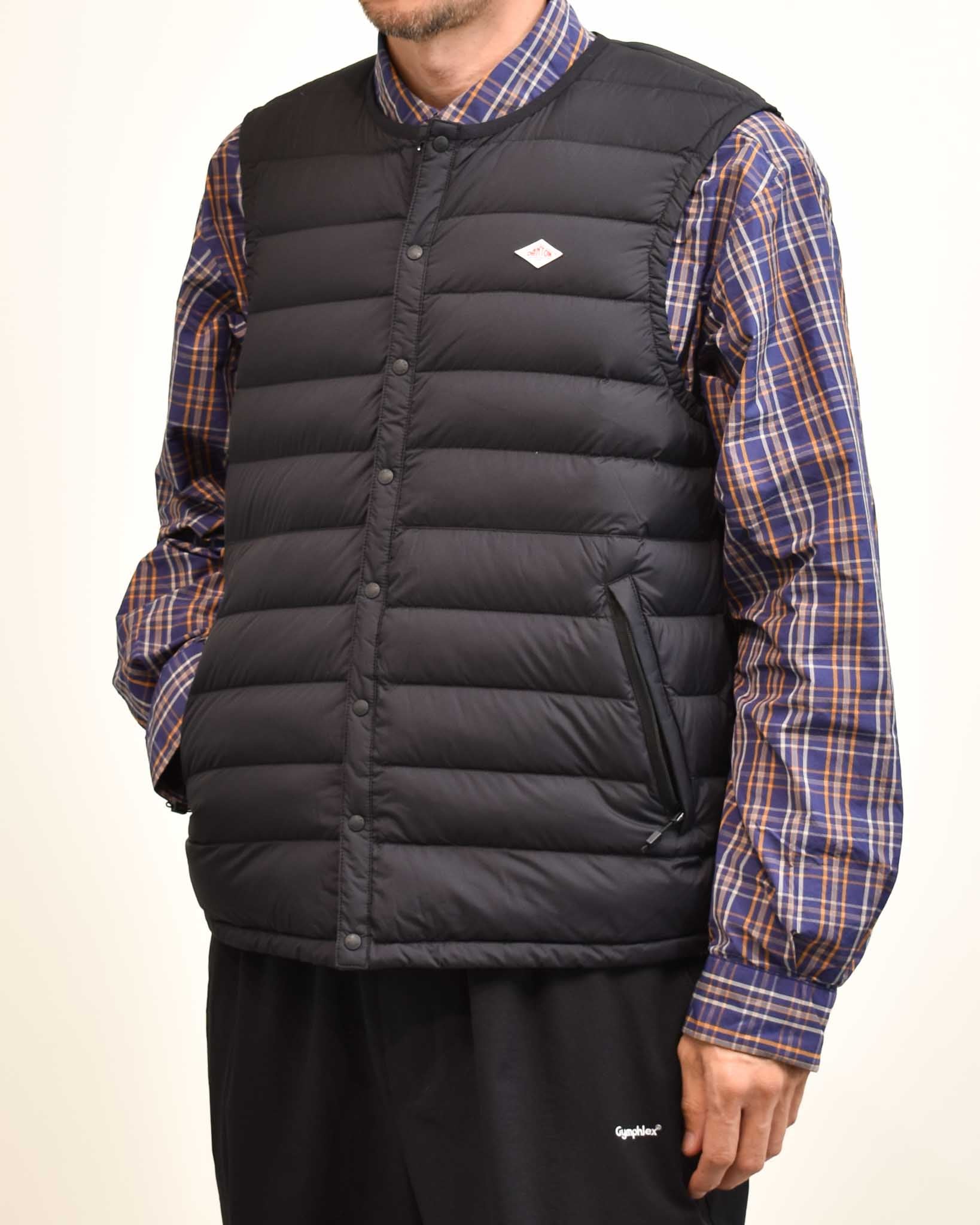 DANTON インナーダウンクルーネックベスト MENS | FRENCH Bleu .rooms