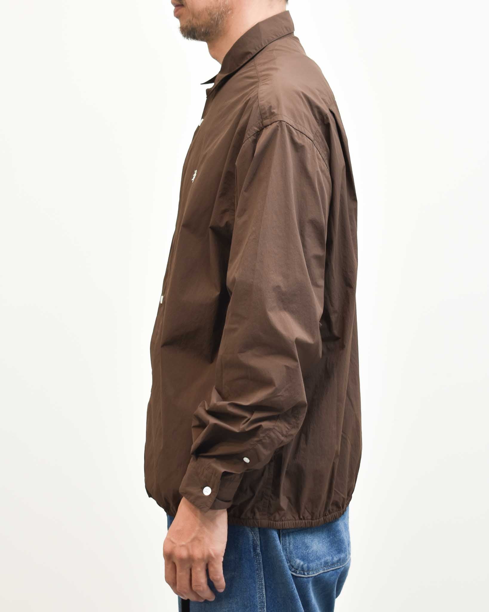 Gymphlex ナイロンタスランレギュラーカラーショート丈長袖シャツ MENS
