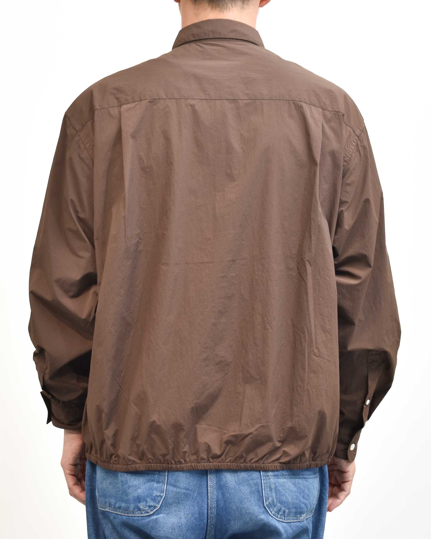 Gymphlex ナイロンタスランレギュラーカラーショート丈長袖シャツ MENS
