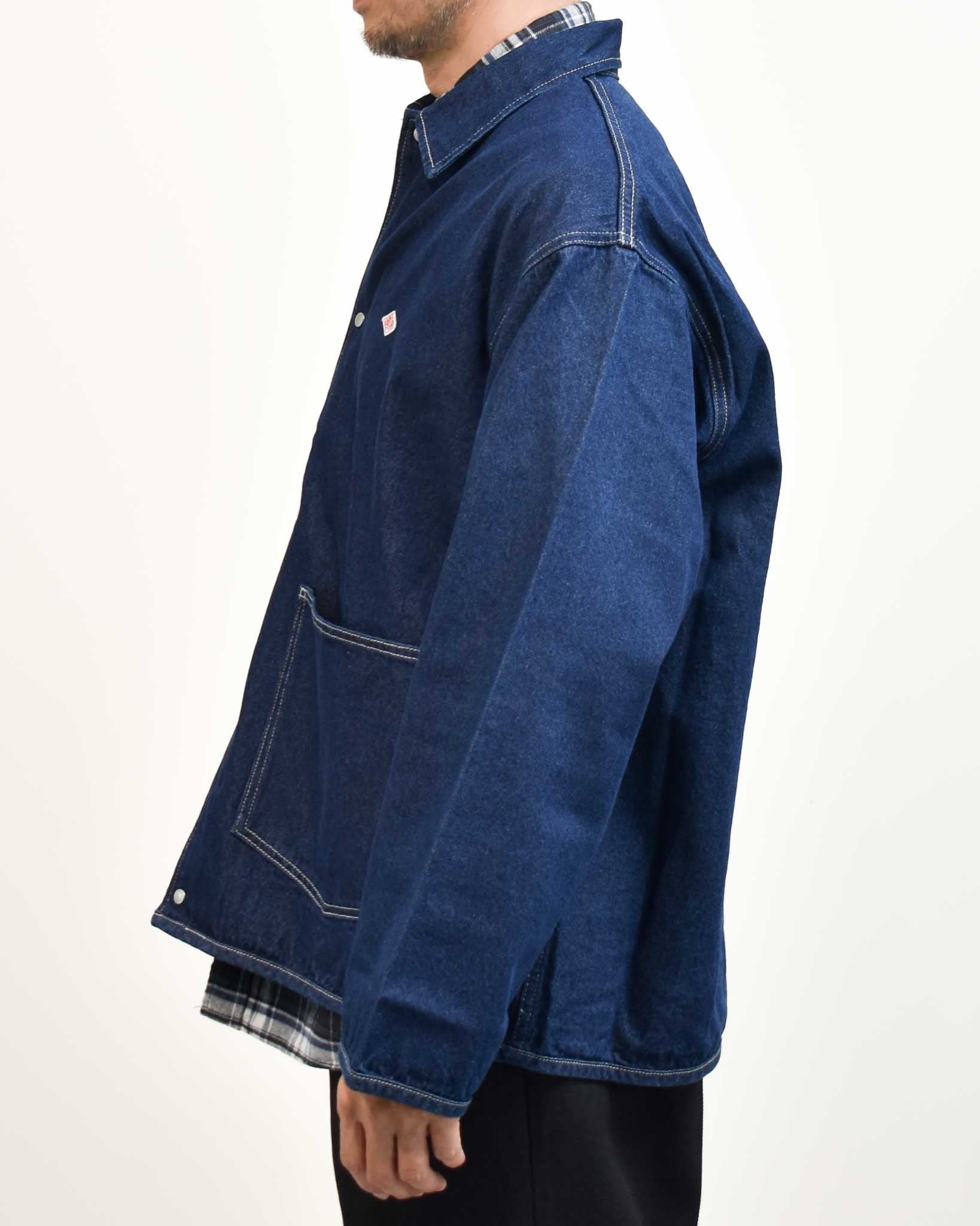 DANTON 10ozデニムカバーオールシャツジャケット MENS | FRENCH Bleu