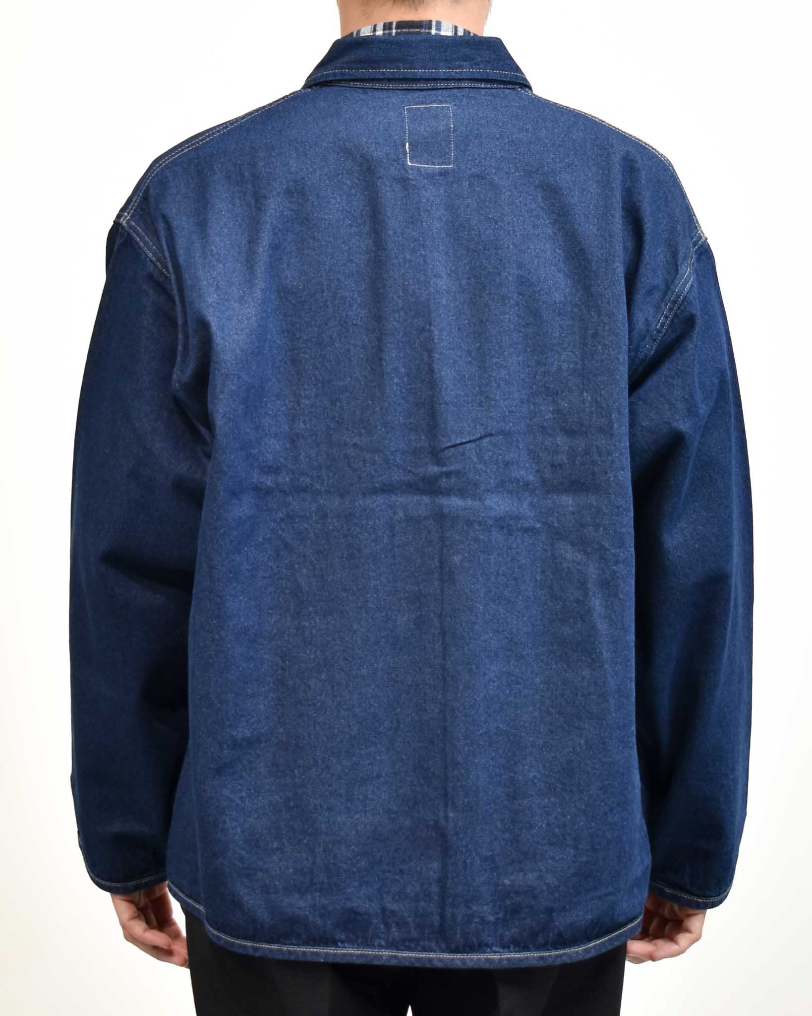 DANTON 10ozデニムカバーオールシャツジャケット MENS | FRENCH Bleu