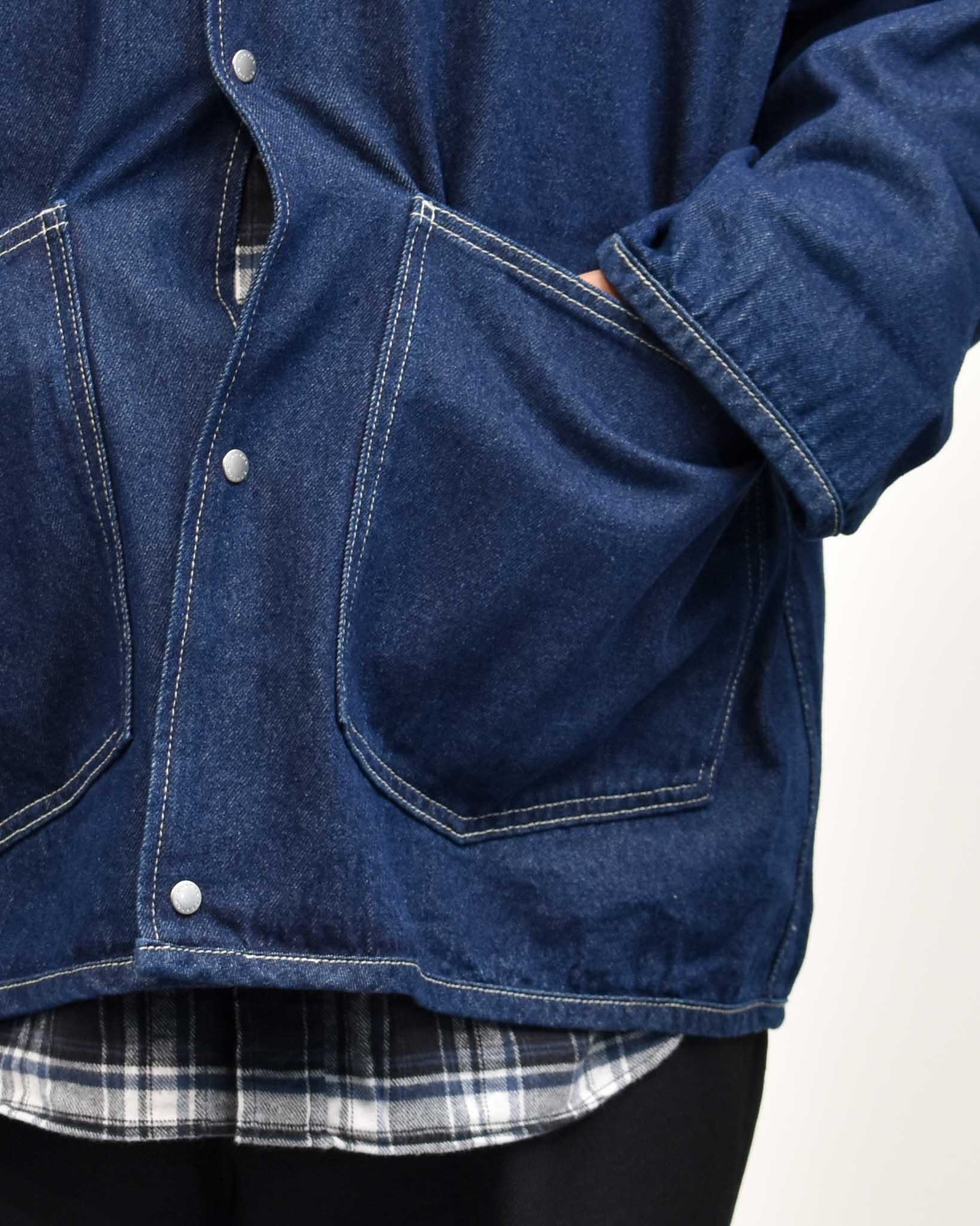 DANTON 10ozデニムカバーオールシャツジャケット MENS | FRENCH Bleu