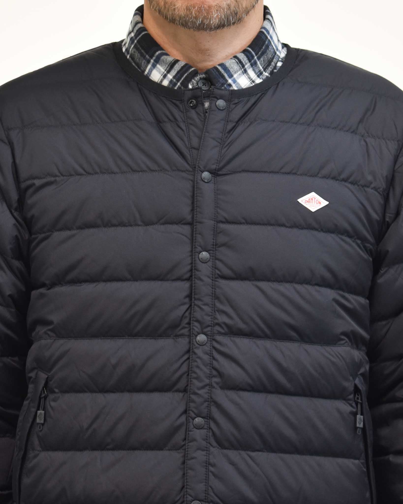 DANTON インナーダウンクルーネックジャケット MENS | FRENCH Bleu .rooms