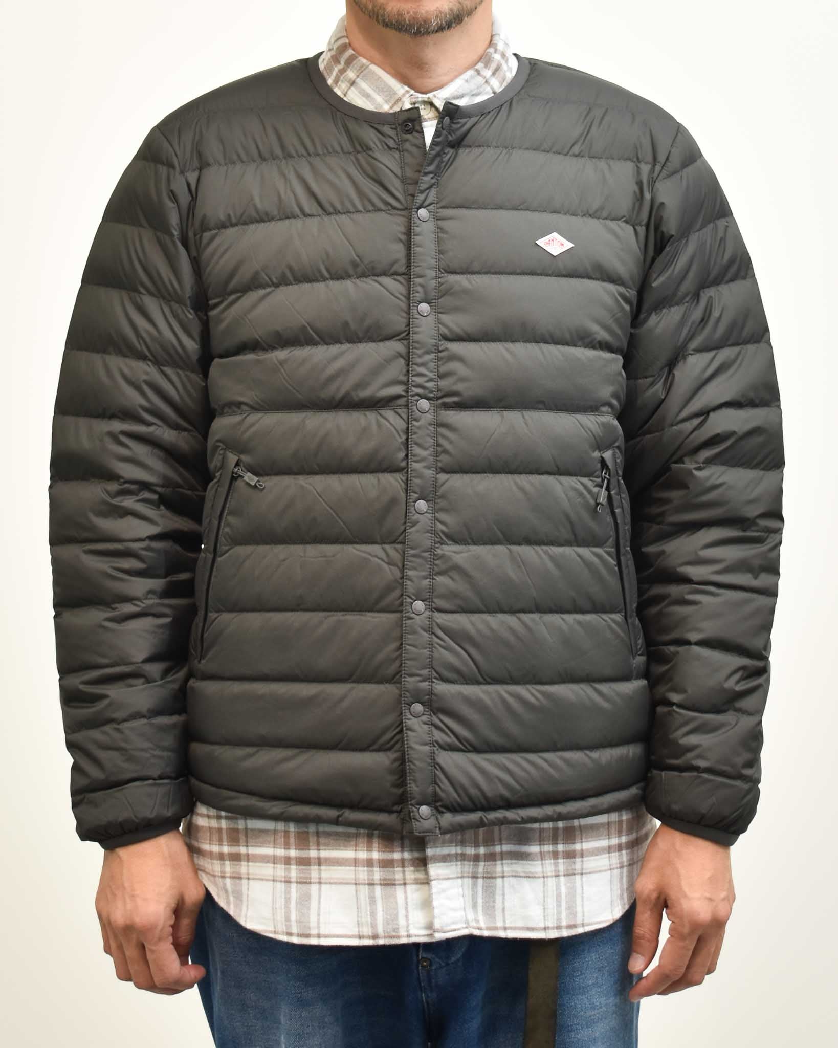 DANTON インナーダウンクルーネックジャケット MENS | FRENCH Bleu .rooms