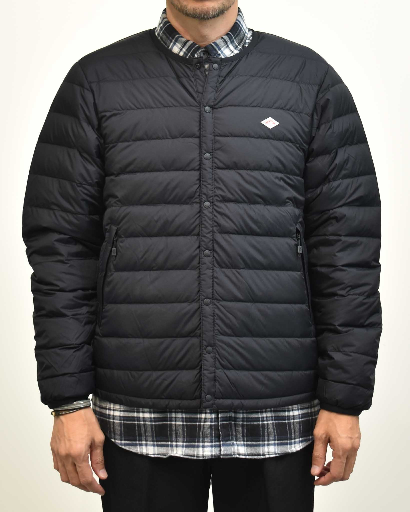 DANTON インナーダウンクルーネックジャケット MENS | FRENCH Bleu .rooms